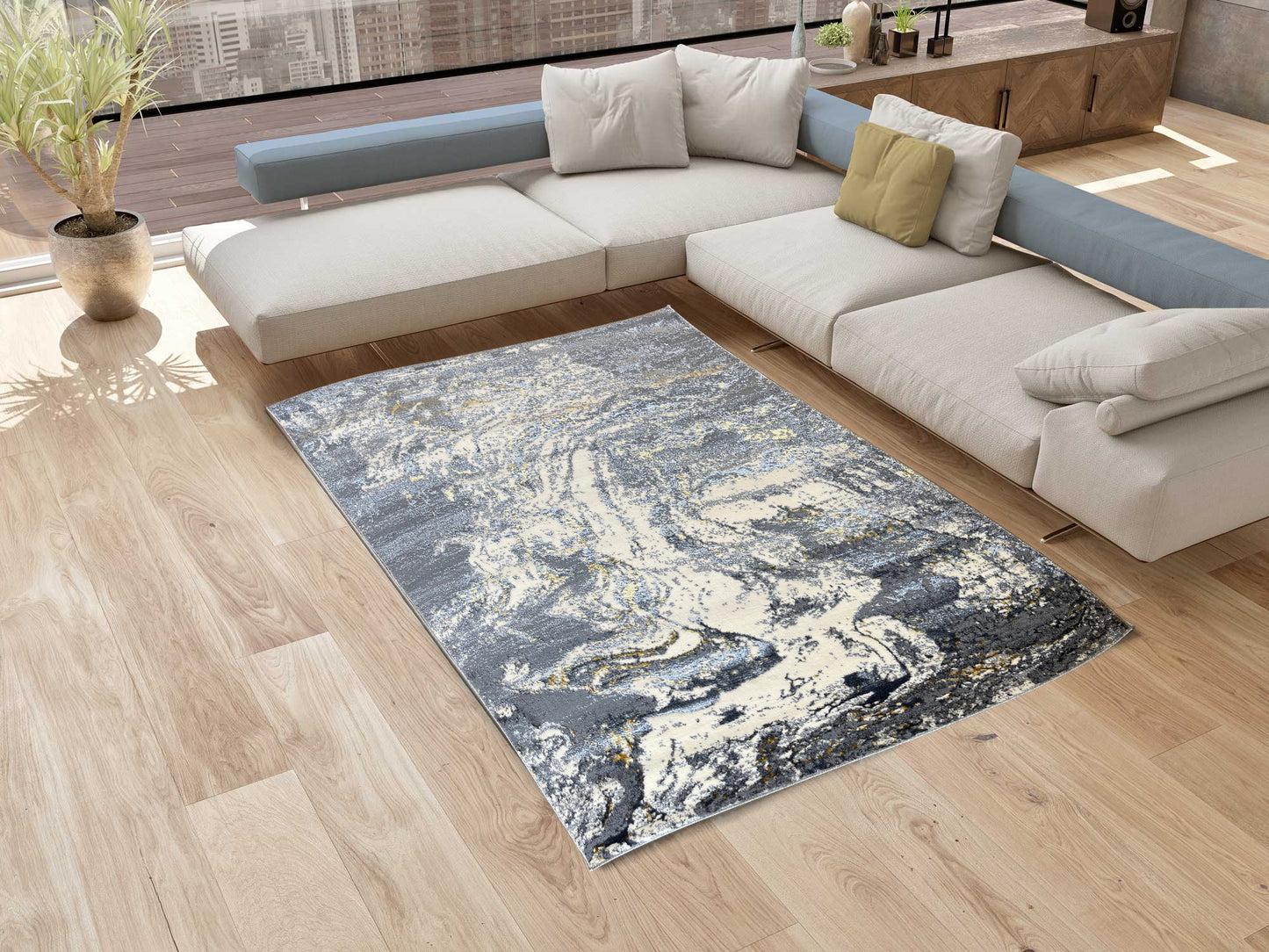 Casa Dorada LuxeWeave – Alfombra de Alta Elegancia REF 045