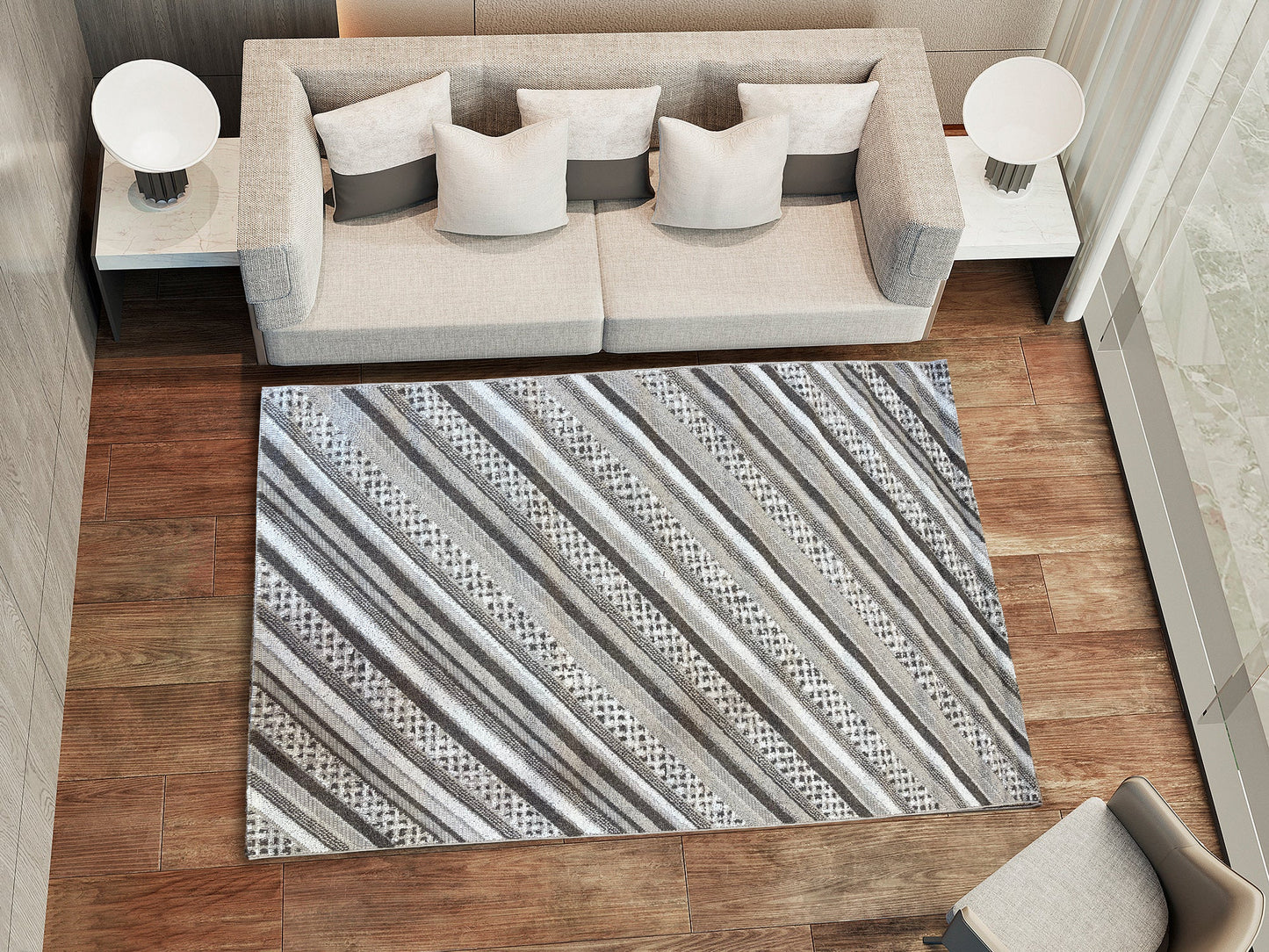 AUGUS TerraLoom – Alfombra Boho Natural REF 905