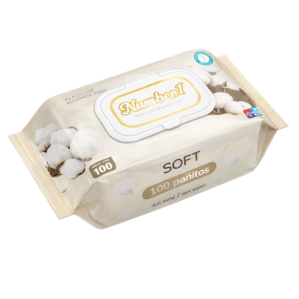 PAÑITOS HUMEDOS NUMBER 1 x 100