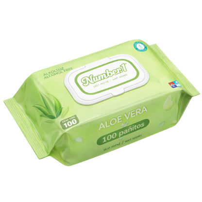 PAÑITOS HUMEDOS NUMBER 1 x 100