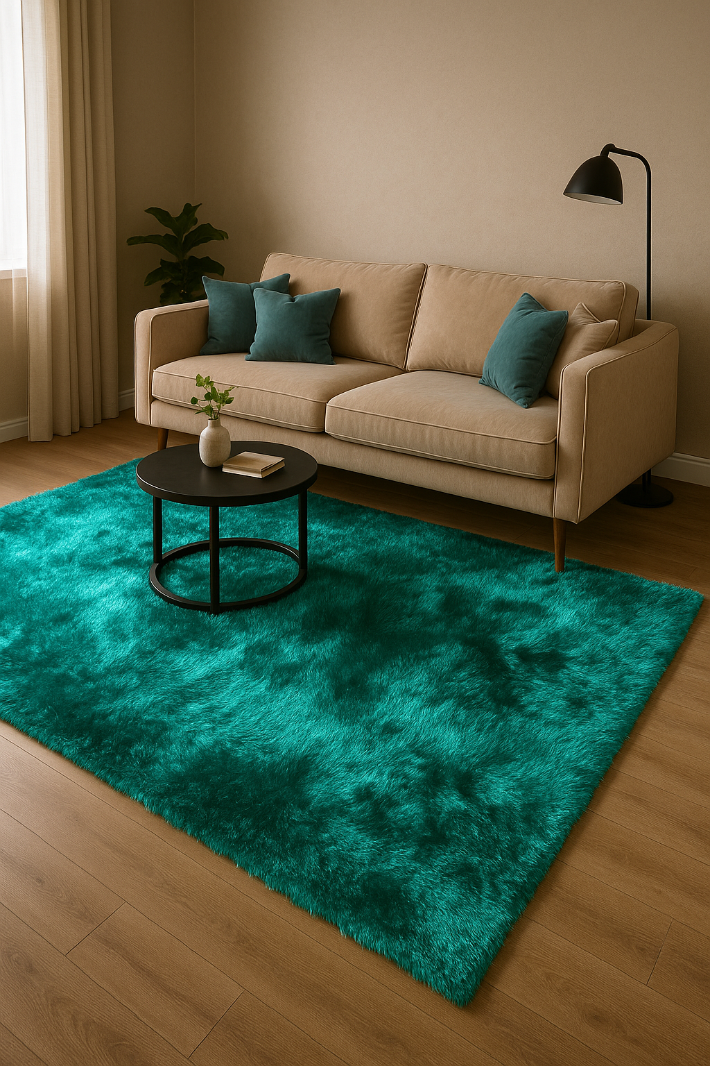 ALFOMBRA SIRENA SoftCloud – Alfombra Shaggy para Espacios