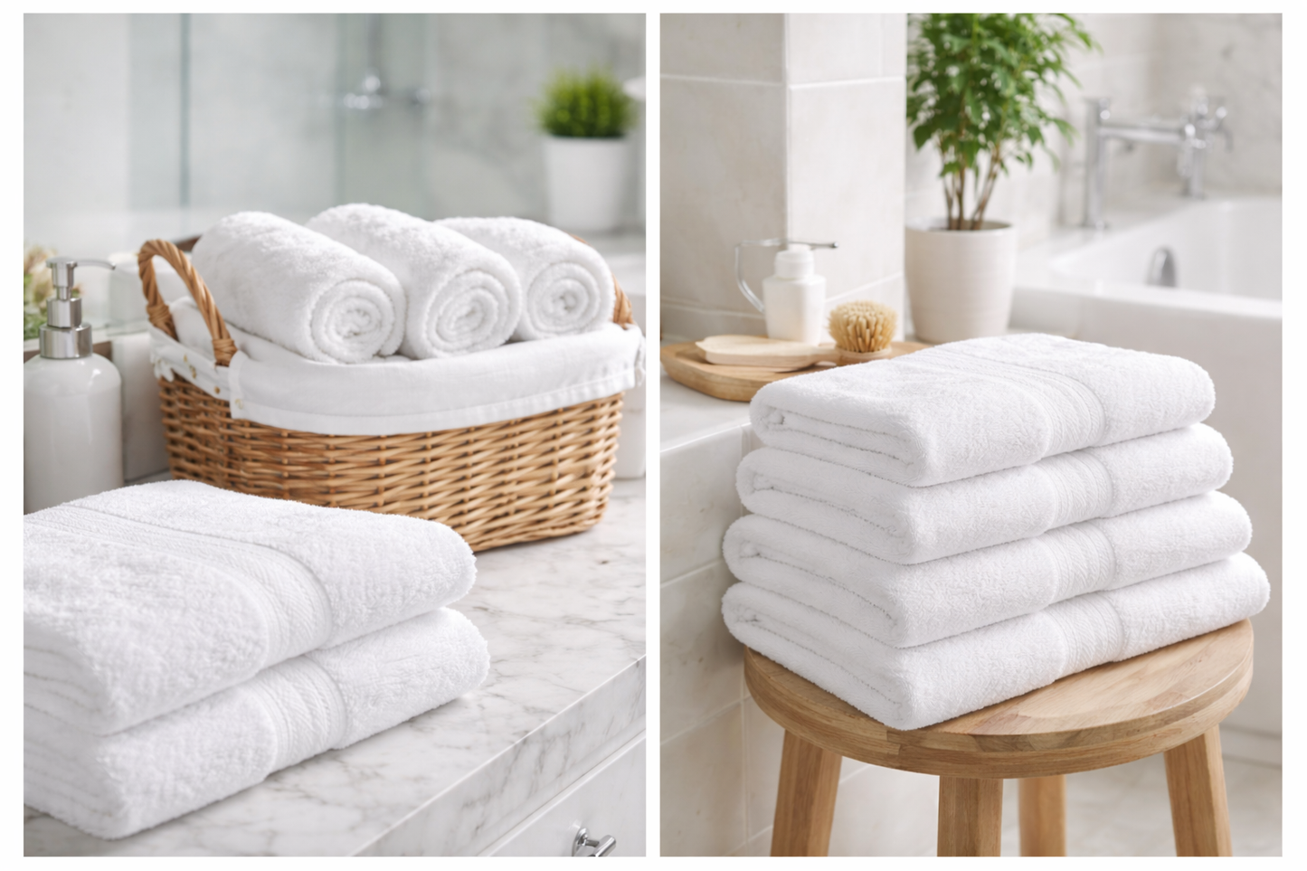 TOALLA SPRING TIME BLANCA 470 GRAMOS