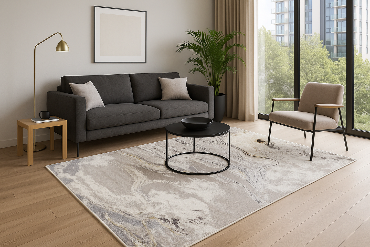 Casa Dorada LuxeWeave – Alfombra de Alta Elegancia REF 432