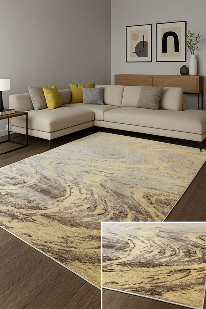 Casa Dorada LuxeWeave – Alfombra de Alta Elegancia REF 061