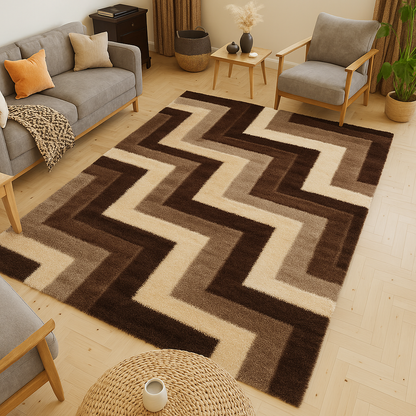 SIRENA ComfortGuard – Alfombra Suave y Resistente REF: 3648-BROWN