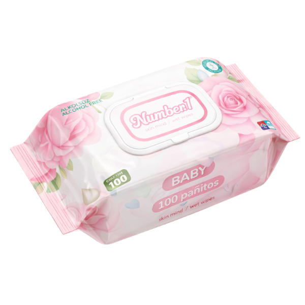 PAÑITOS HUMEDOS NUMBER 1 x 100